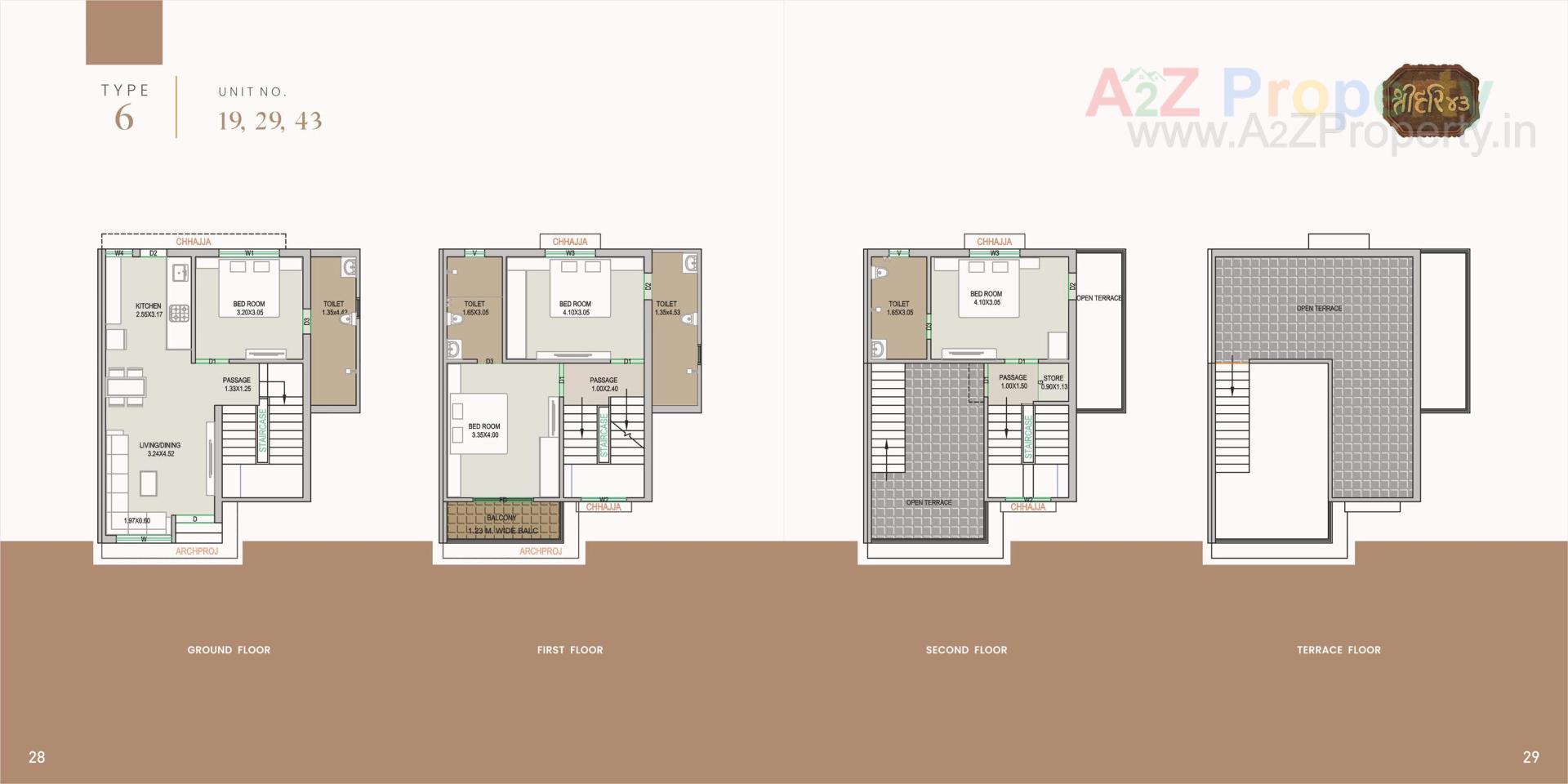 Layout of real estate project Shree Hari located at Dehgam, Gandhinagar, Gujarat