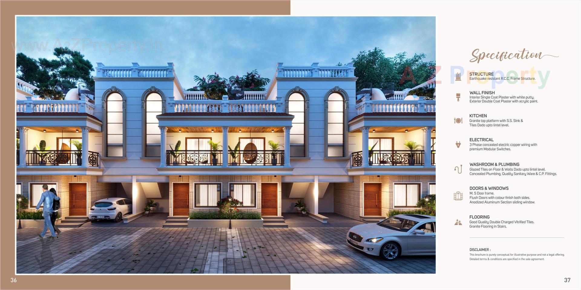 3D Elevation of real estate project Shree Hari located at Dehgam, Gandhinagar, Gujarat