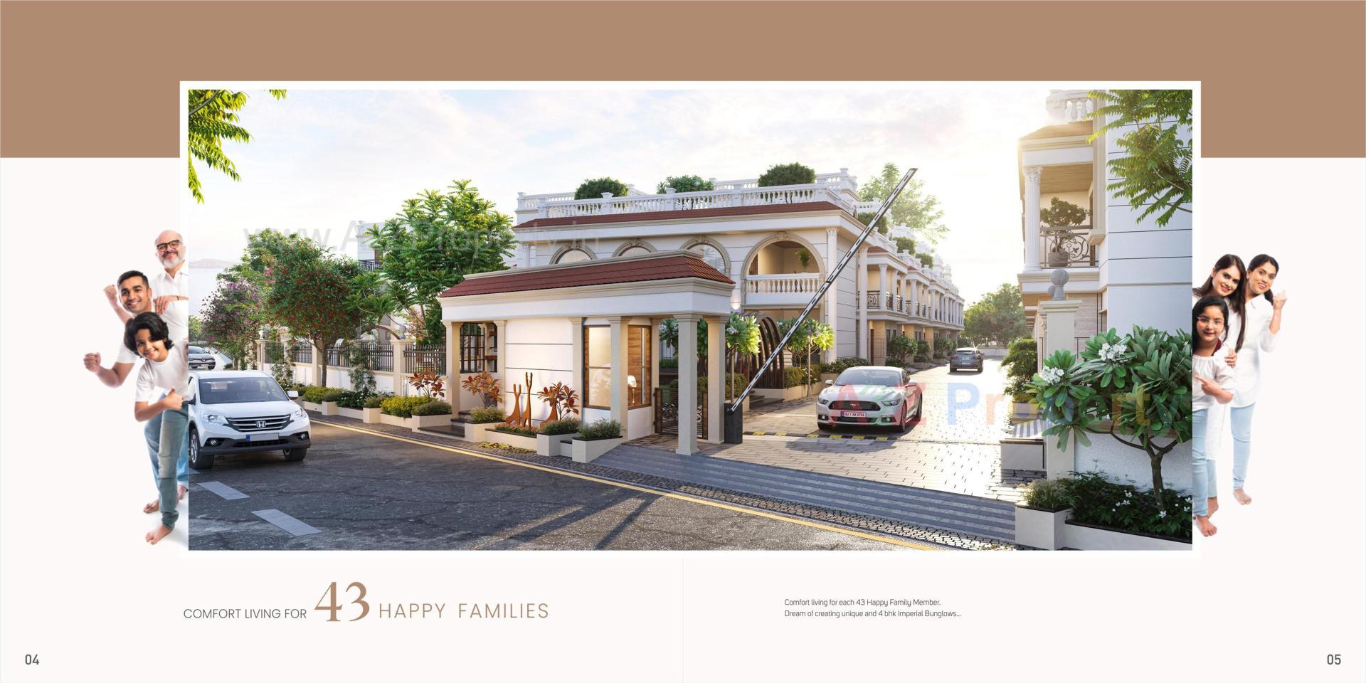 3D Elevation of real estate project Shree Hari located at Dehgam, Gandhinagar, Gujarat