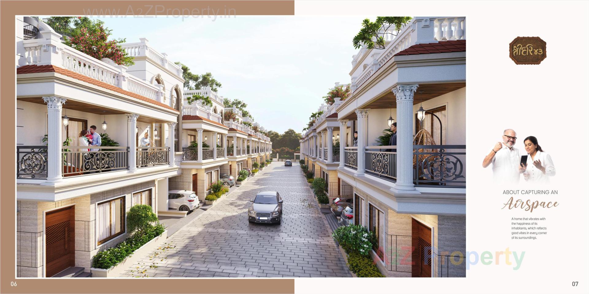 3D Elevation of real estate project Shree Hari located at Dehgam, Gandhinagar, Gujarat