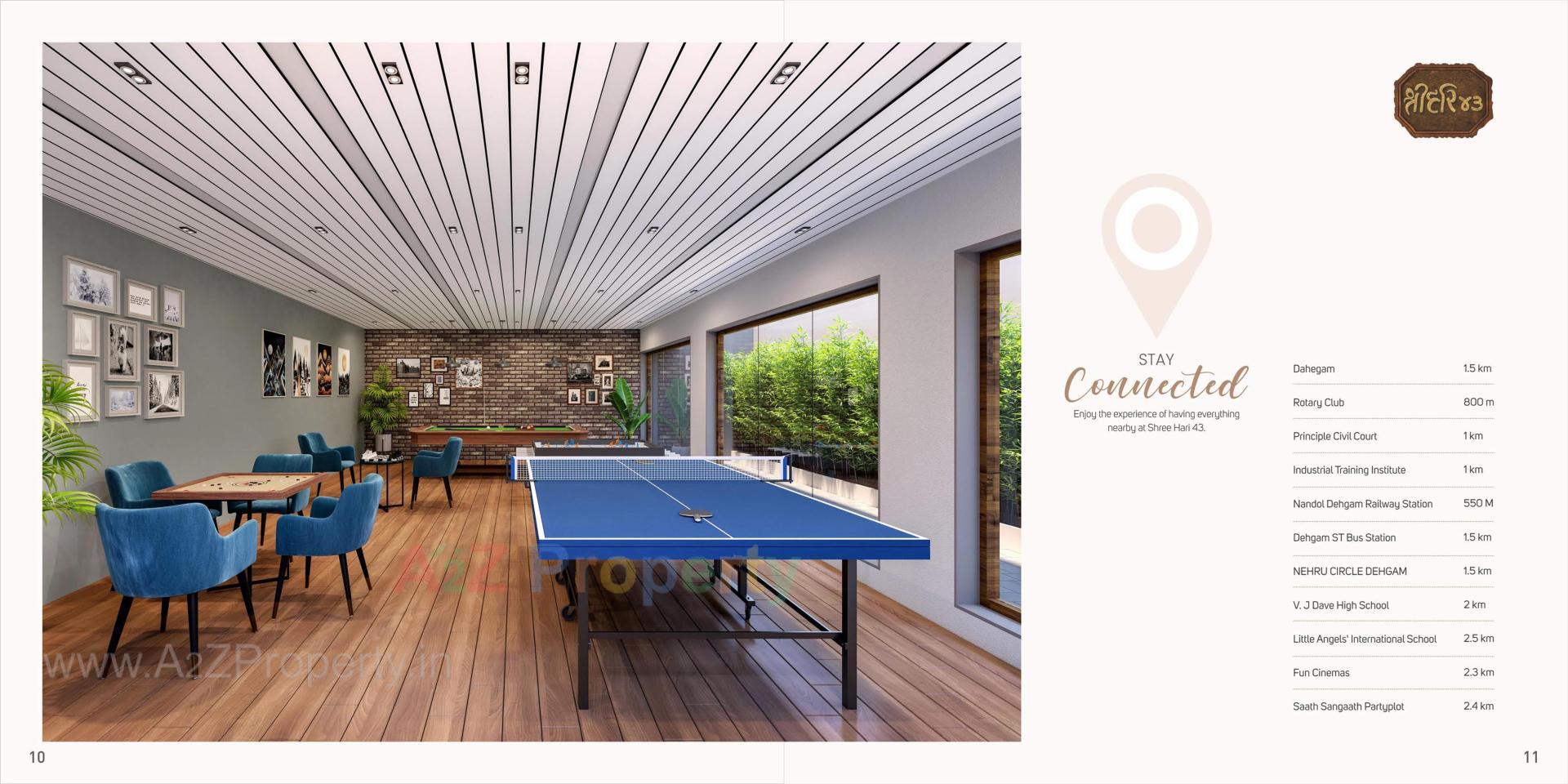 3D Elevation of real estate project Shree Hari located at Dehgam, Gandhinagar, Gujarat