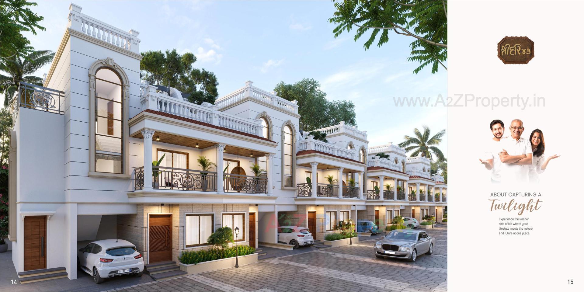 3D Elevation of real estate project Shree Hari located at Dehgam, Gandhinagar, Gujarat