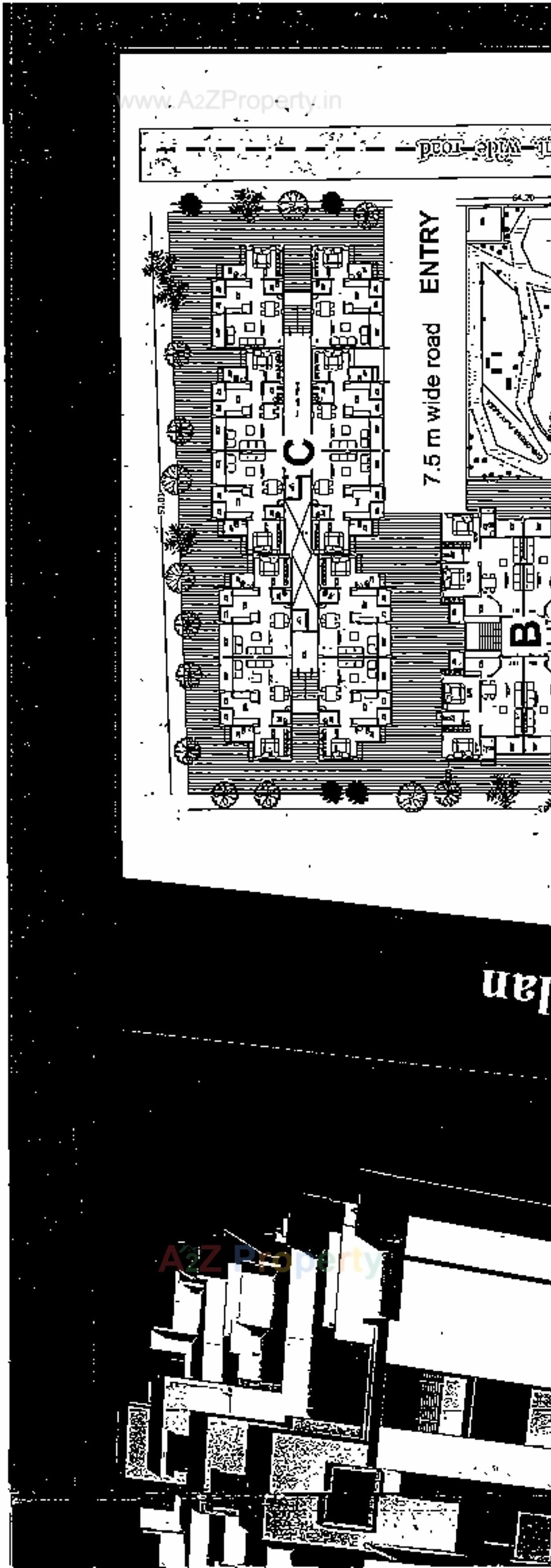 Layout of real estate project Shree Harikrushna Residency located at Kolavada, Gandhinagar, Gujarat