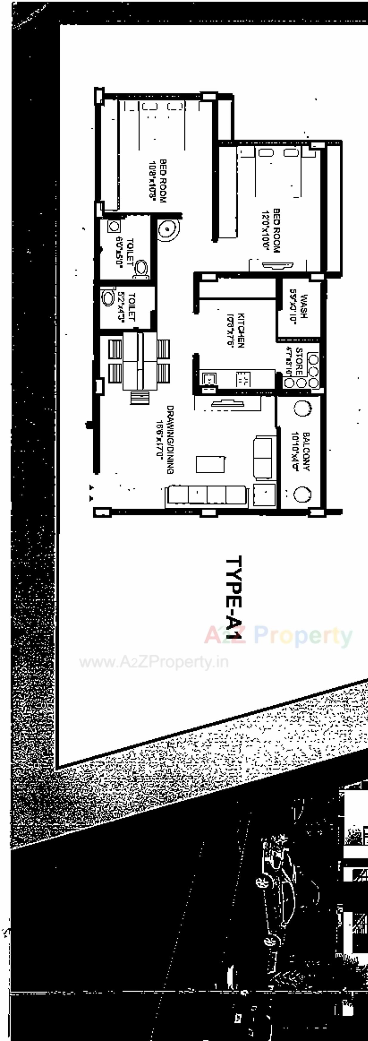 Layout of real estate project Shree Harikrushna Residency located at Kolavada, Gandhinagar, Gujarat