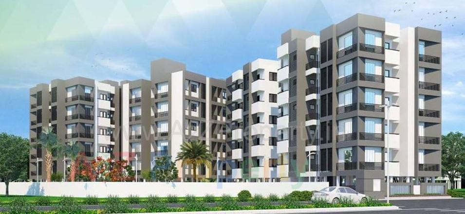 3D Elevation of real estate project Shree Labh Residency located at Pethapur, Gandhinagar, Gujarat