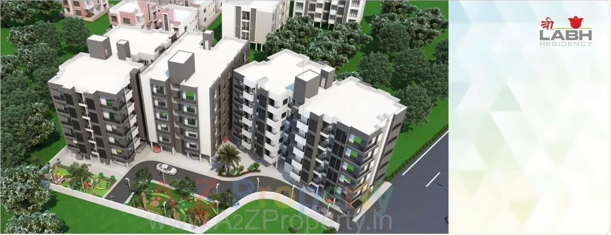 3D Elevation of real estate project Shree Labh Residency located at Pethapur, Gandhinagar, Gujarat