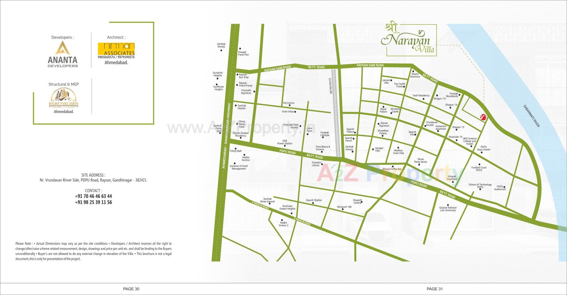  of real estate project Shree Narayan Villa located at Raysan, Gandhinagar, Gujarat