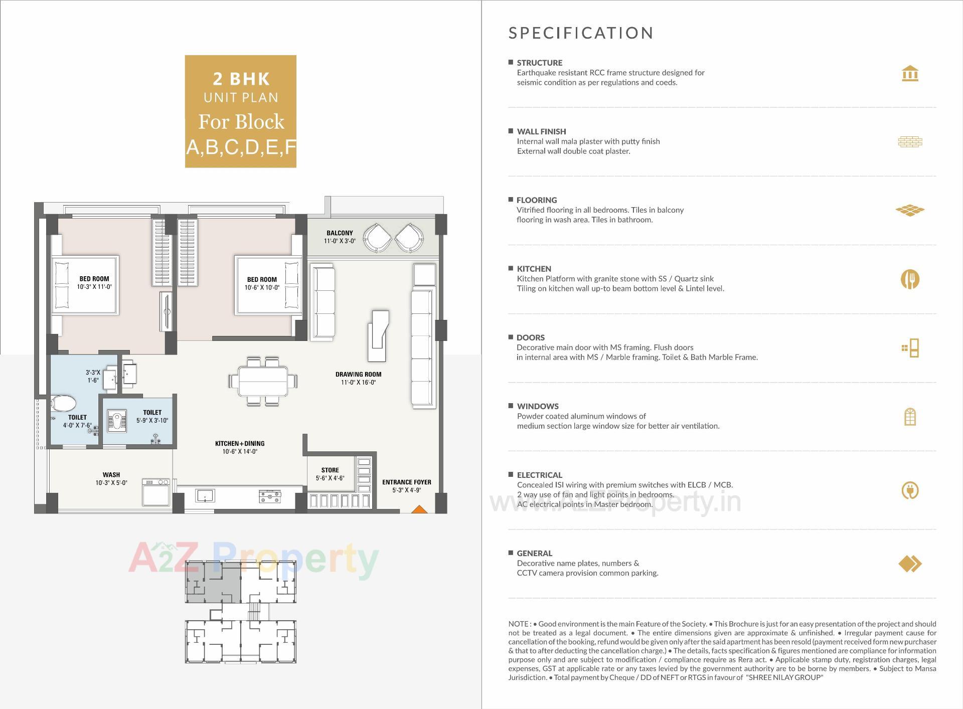 Layout of real estate project Shree Nilay Avenue located at Mansa, Gandhinagar, Gujarat