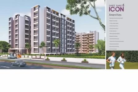 3D Elevation of real estate project Shree Rang Icon located at Vasna-hadmatiya, Gandhinagar, Gujarat