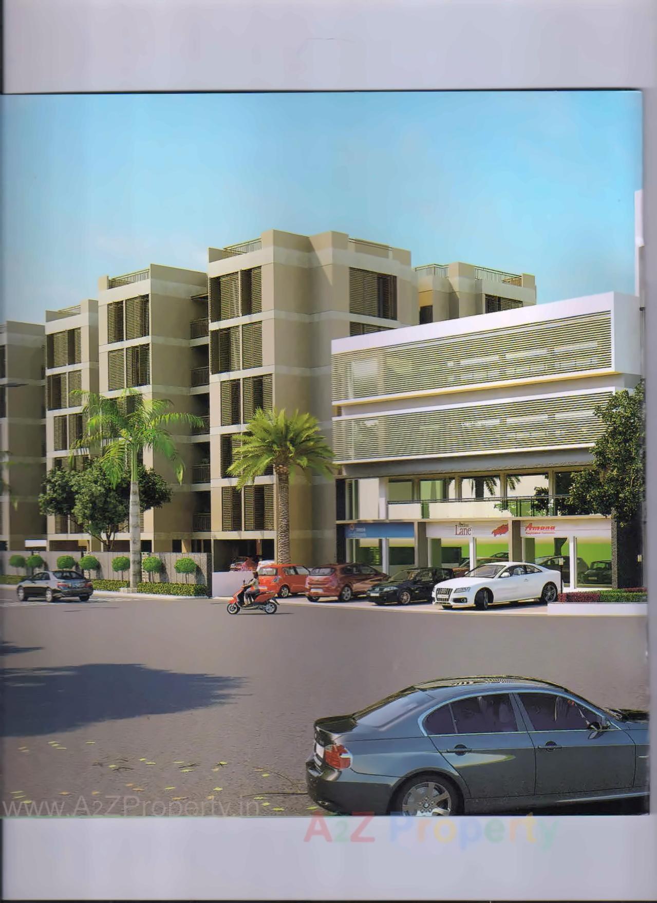 3D Elevation of real estate project Shree Rang Nagar   Mall located at Randesan, Gandhinagar, Gujarat