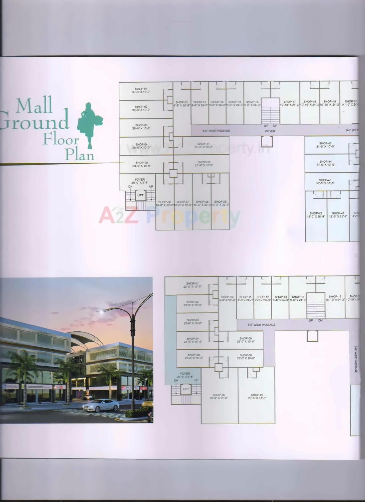 Layout of real estate project Shree Rang Nagar   Mall located at Randesan, Gandhinagar, Gujarat