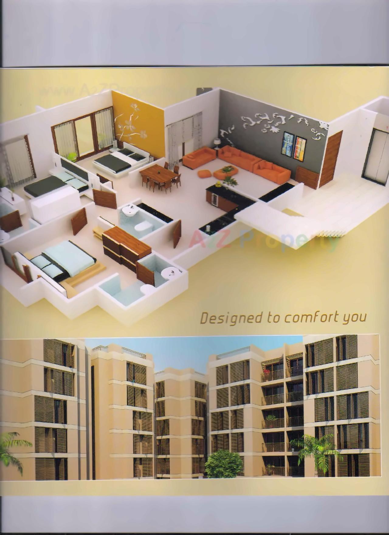 Layout of real estate project Shree Rang Nagar   Mall located at Randesan, Gandhinagar, Gujarat
