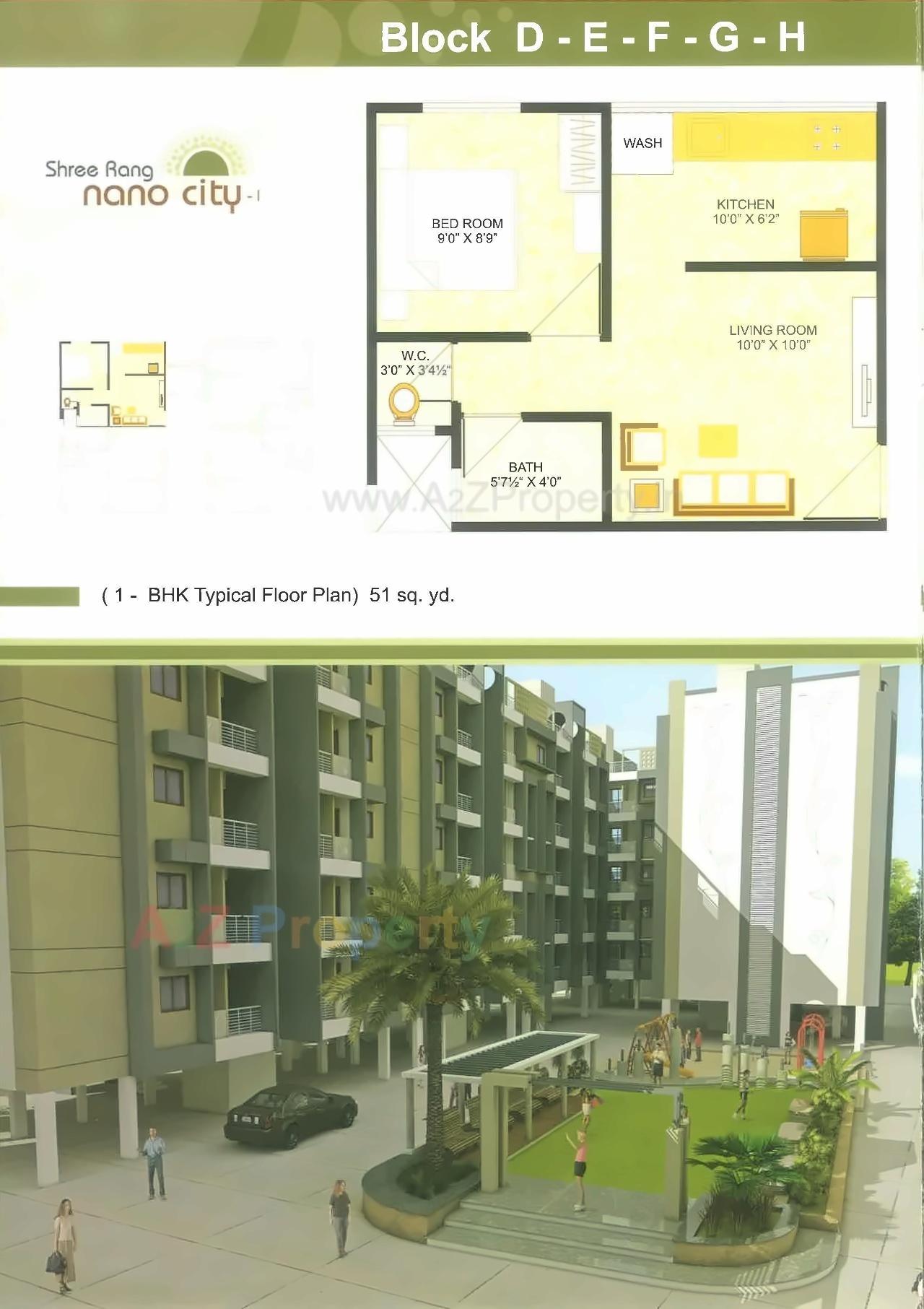 Layout of real estate project Shree Rang Nano City located at Sargasan, Gandhinagar, Gujarat
