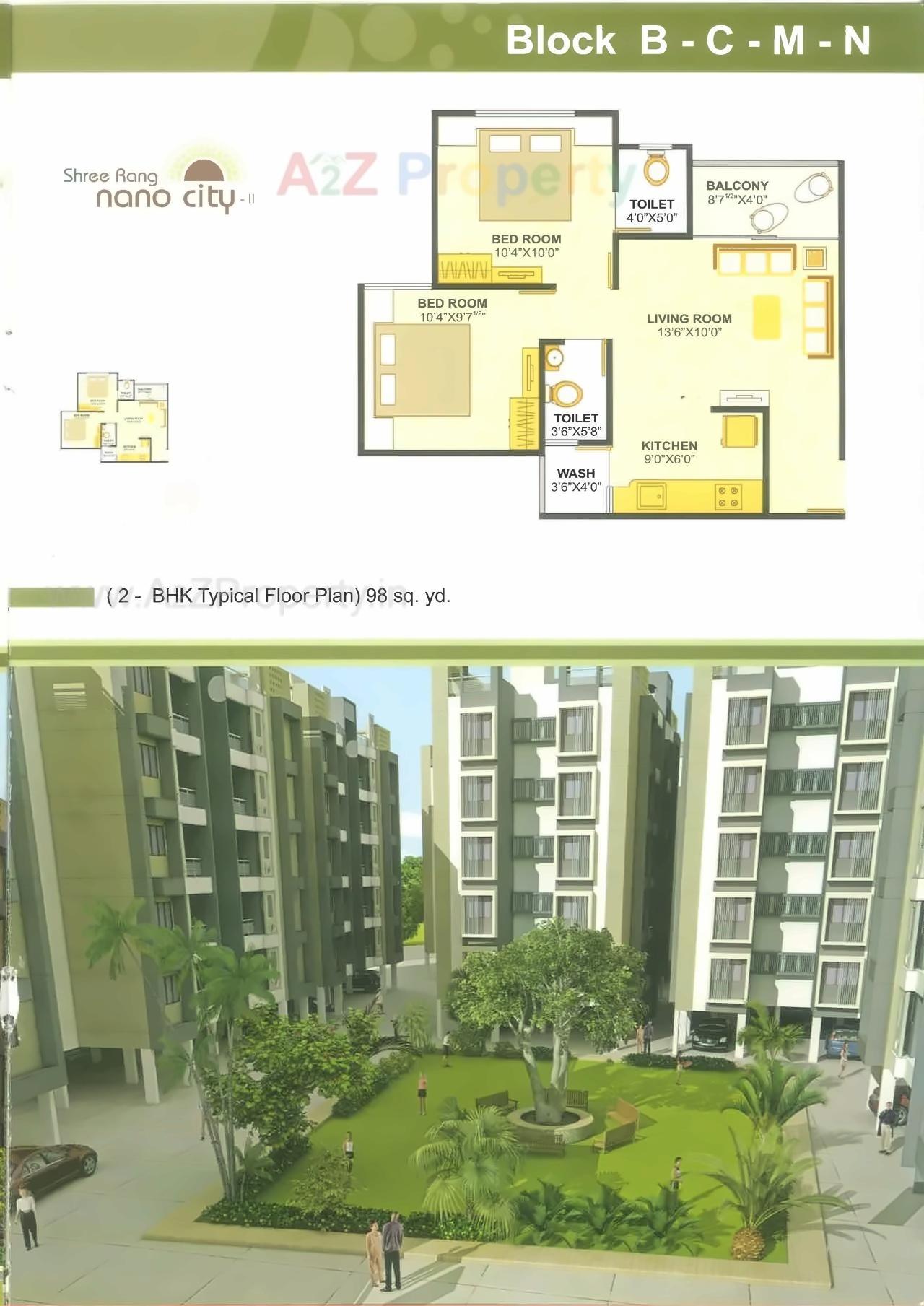 Layout of real estate project Shree Rang Nano City located at Sargasan, Gandhinagar, Gujarat