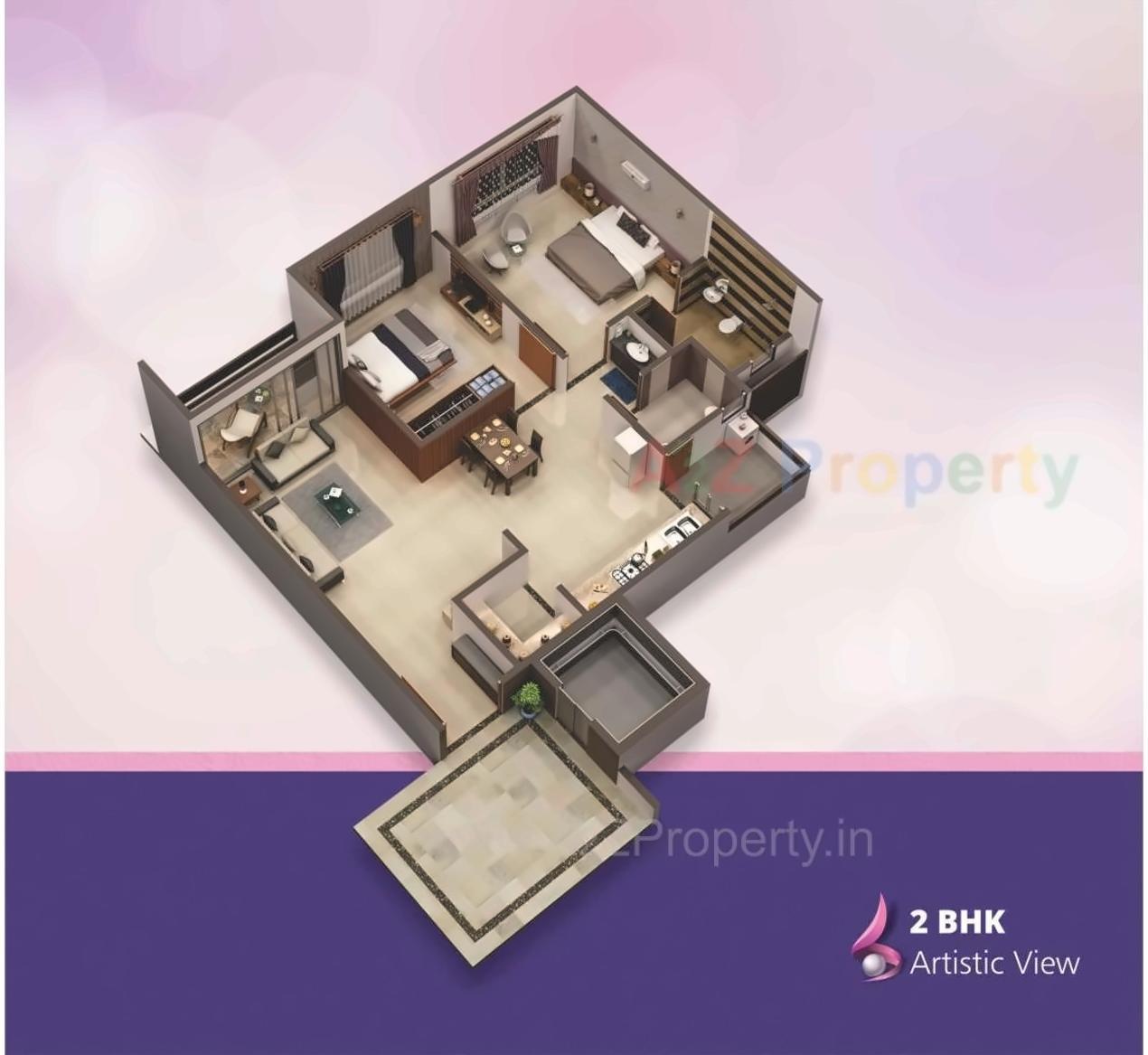 Layout of real estate project Shree Rang Pearl located at Gandhinagar, Gandhinagar, Gujarat
