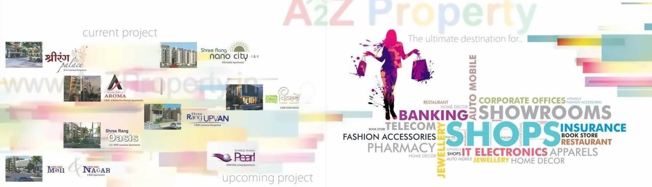 Layout of real estate project Shree Rang Plaza located at Randesan, Gandhinagar, Gujarat