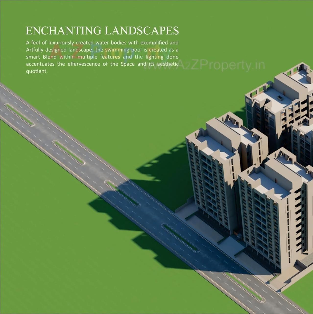 3D Elevation of real estate project Shree Sarju Greens located at Zundal, Gandhinagar, Gujarat