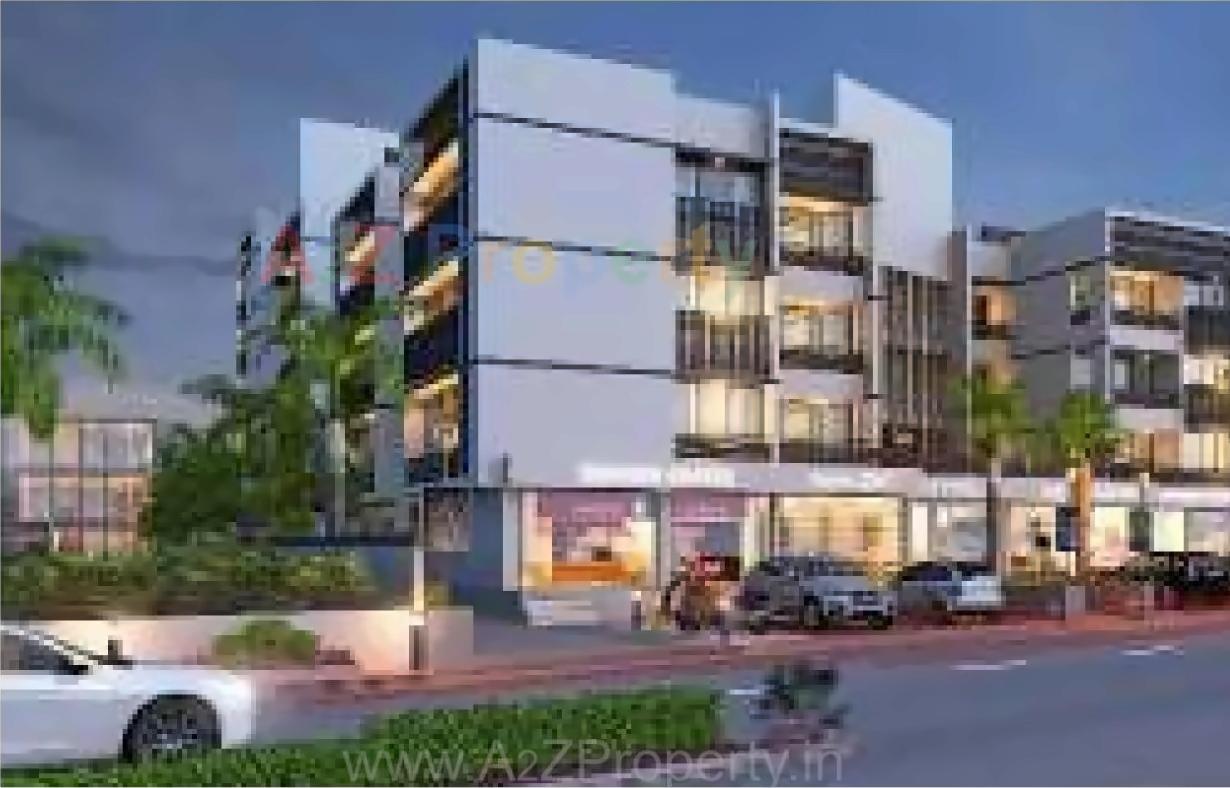 3D Elevation of real estate project Shree Satvat located at Raisan, Gandhinagar, Gujarat