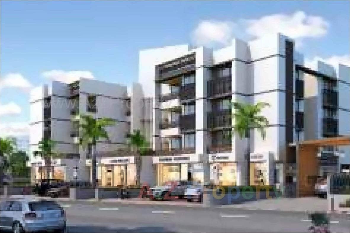 3D Elevation of real estate project Shree Satvat located at Raisan, Gandhinagar, Gujarat