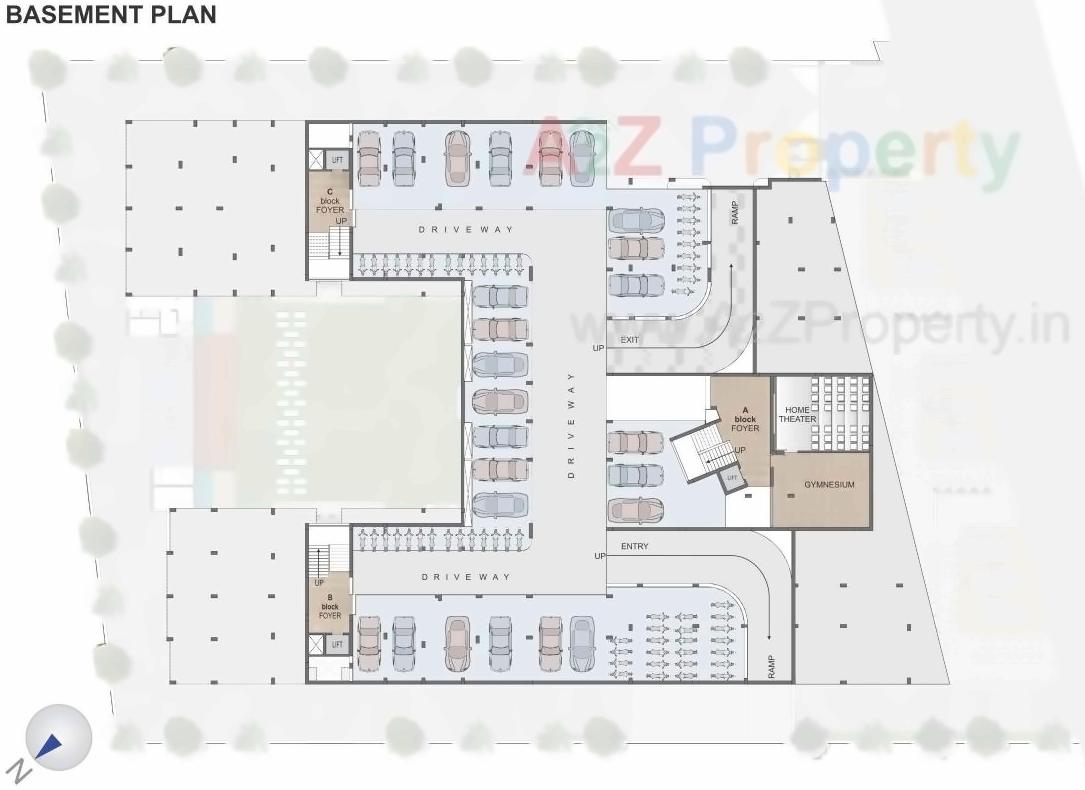 Layout of real estate project Shree Satvat located at Raisan, Gandhinagar, Gujarat