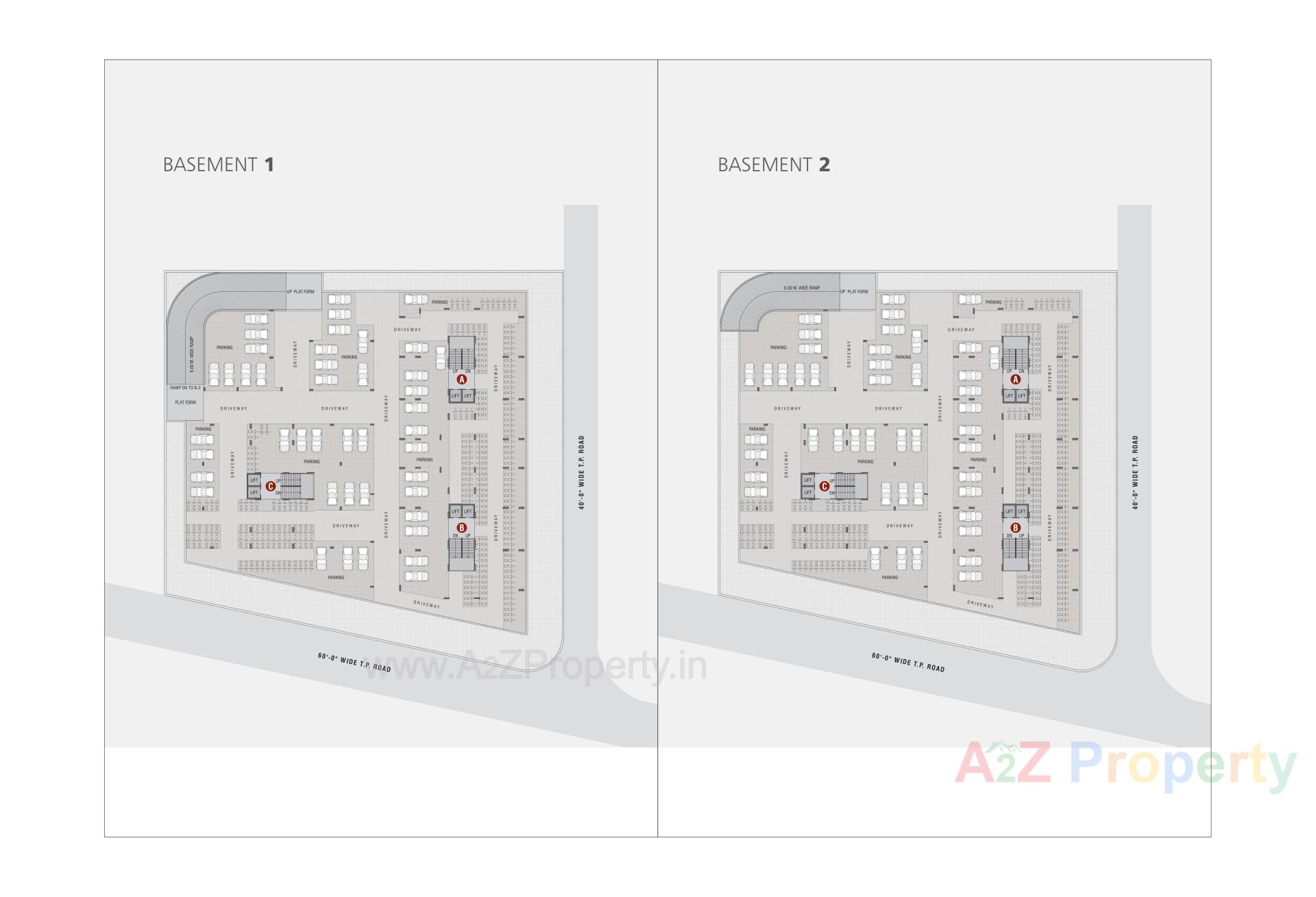 Layout of real estate project Shree Sharanam Sky located at Sargasan, Gandhinagar, Gujarat
