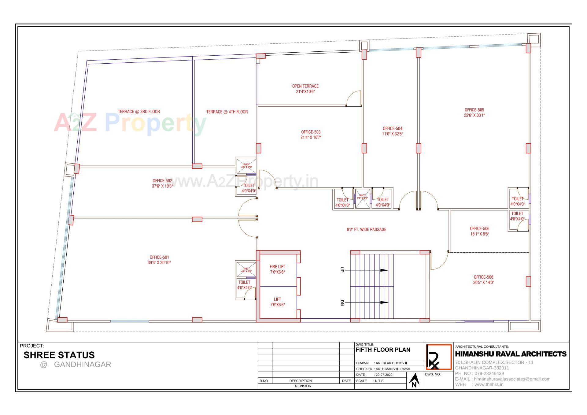 Layout of real estate project Shree Status located at Gandhinagar, Gandhinagar, Gujarat