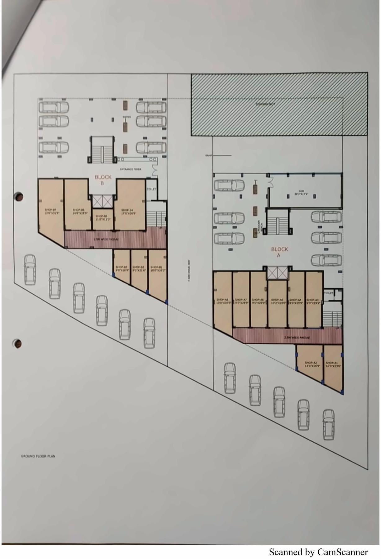 Layout of real estate project Shree located at Uvarsad, Gandhinagar, Gujarat