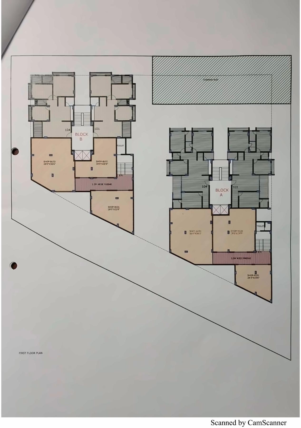 Layout of real estate project Shree located at Uvarsad, Gandhinagar, Gujarat