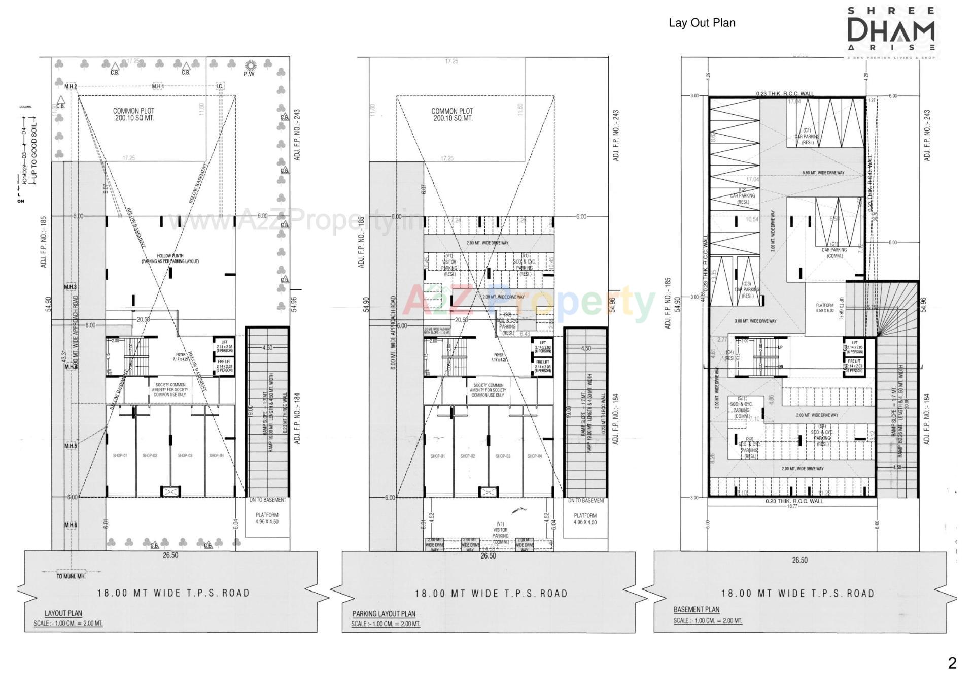 Layout of real estate project Shreedham Arise located at Zundal, Gandhinagar, Gujarat