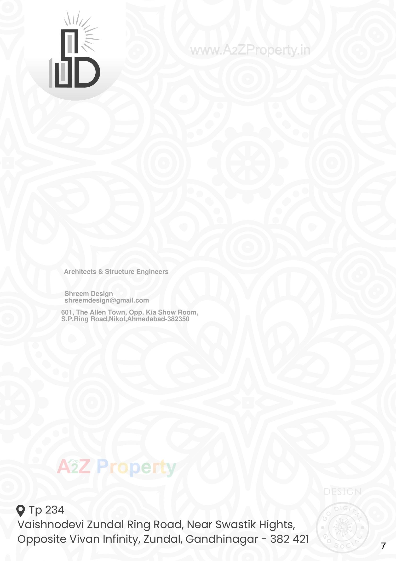  of real estate project Shreedham Arise located at Zundal, Gandhinagar, Gujarat