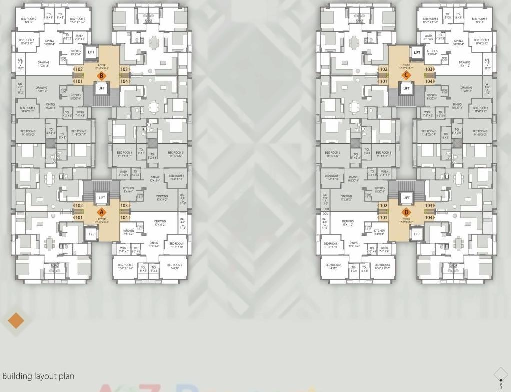 Layout of real estate project Shreedhar Bhakti located at Kudasan, Gandhinagar, Gujarat