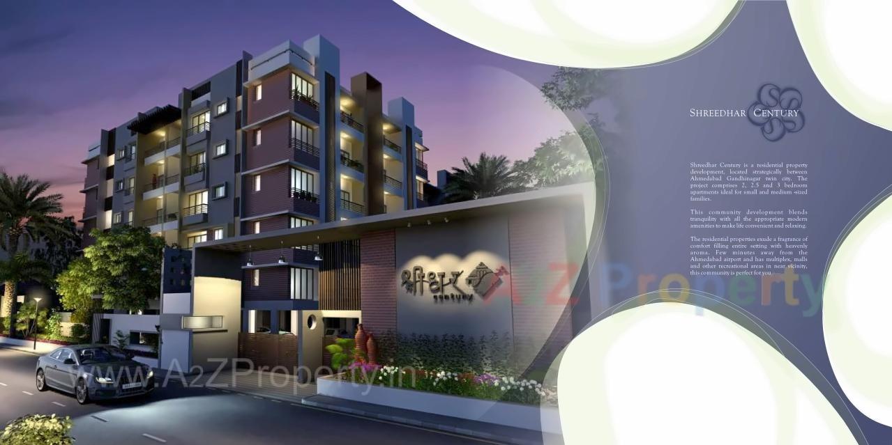 3D Elevation of real estate project Shreedhar Century located at Randesan, Gandhinagar, Gujarat