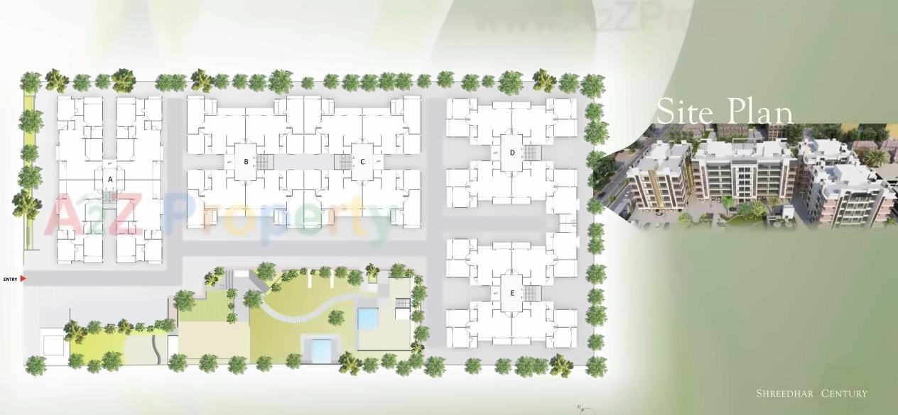 Layout of real estate project Shreedhar Century located at Randesan, Gandhinagar, Gujarat