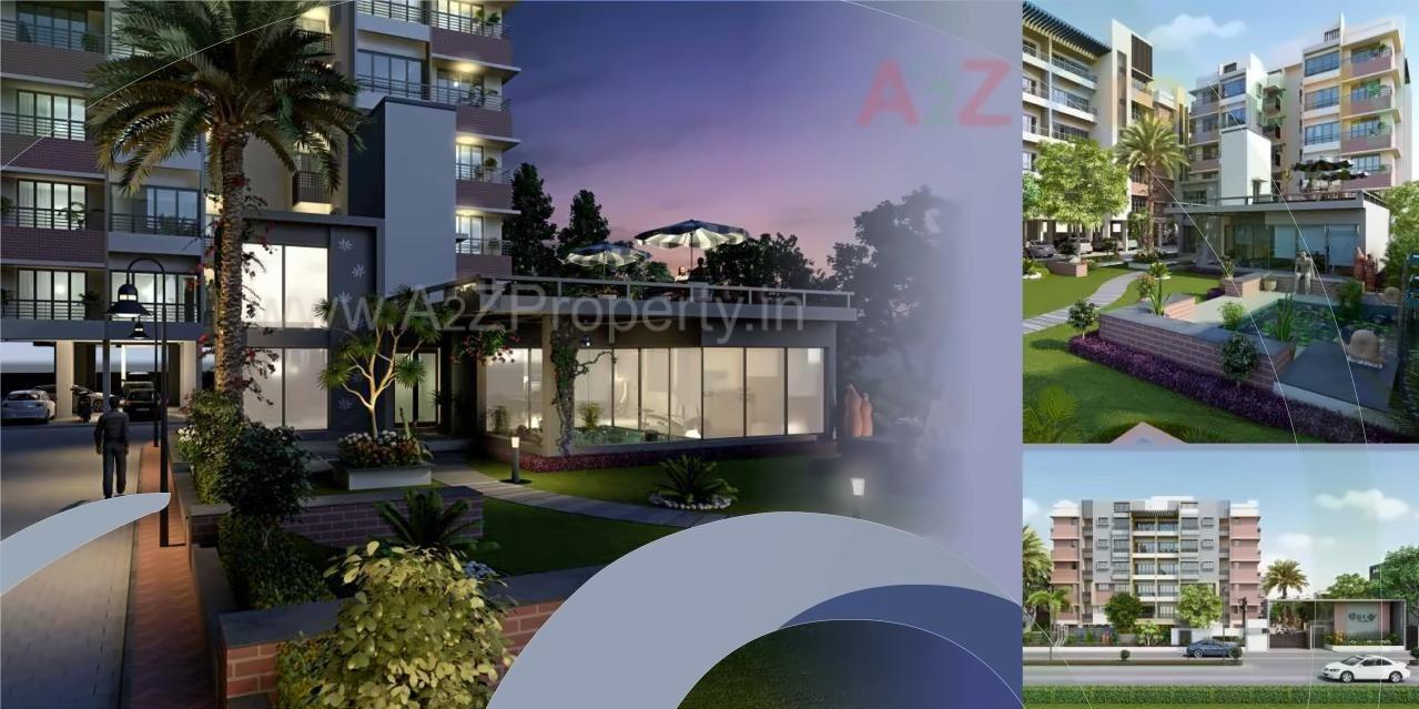 3D Elevation of real estate project Shreedhar Century located at Randesan, Gandhinagar, Gujarat