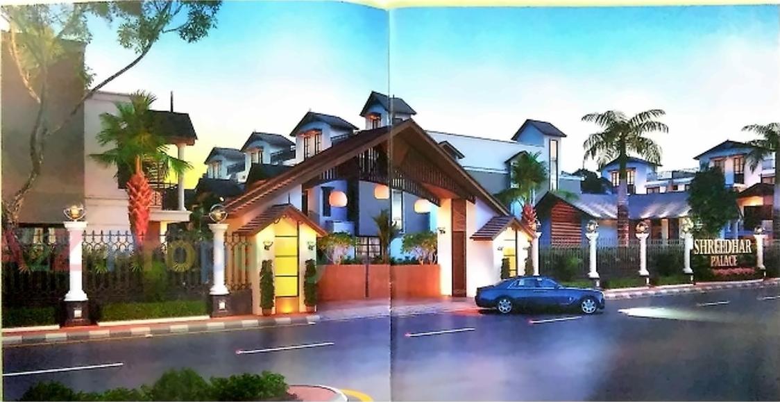 3D Elevation of real estate project Shreedhar Palace located at Nana-chiloda, Gandhinagar, Gujarat