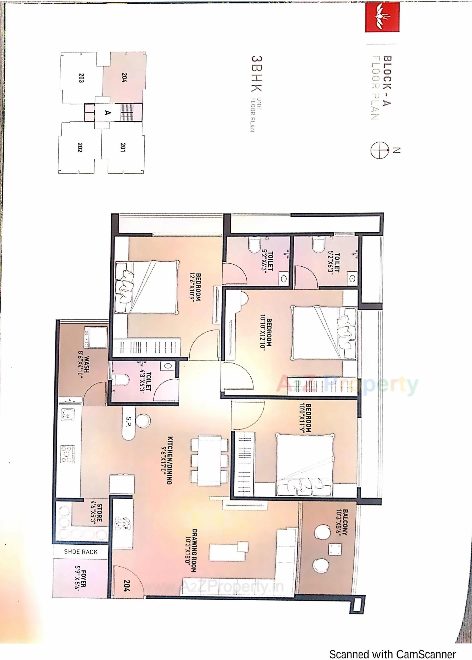 Layout of real estate project Shreedhar Saffron located at Gandhinagar, Gandhinagar, Gujarat