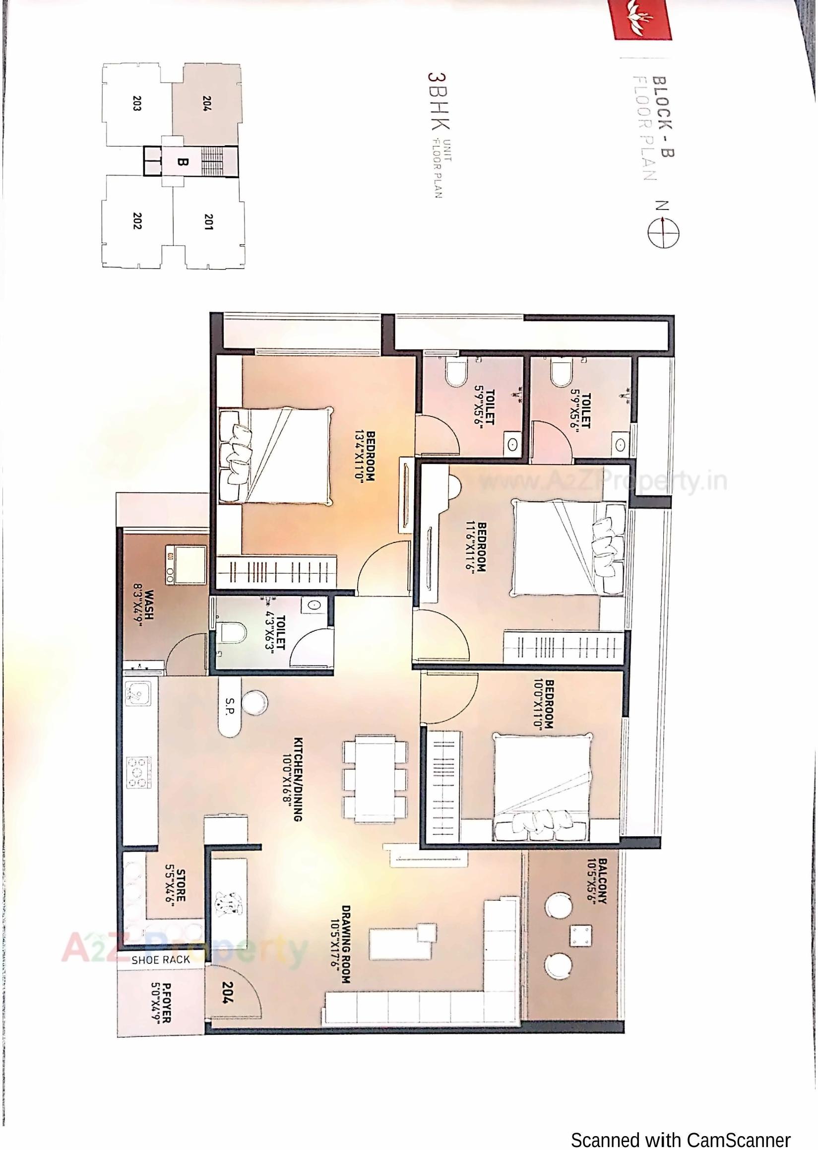 Layout of real estate project Shreedhar Saffron located at Gandhinagar, Gandhinagar, Gujarat