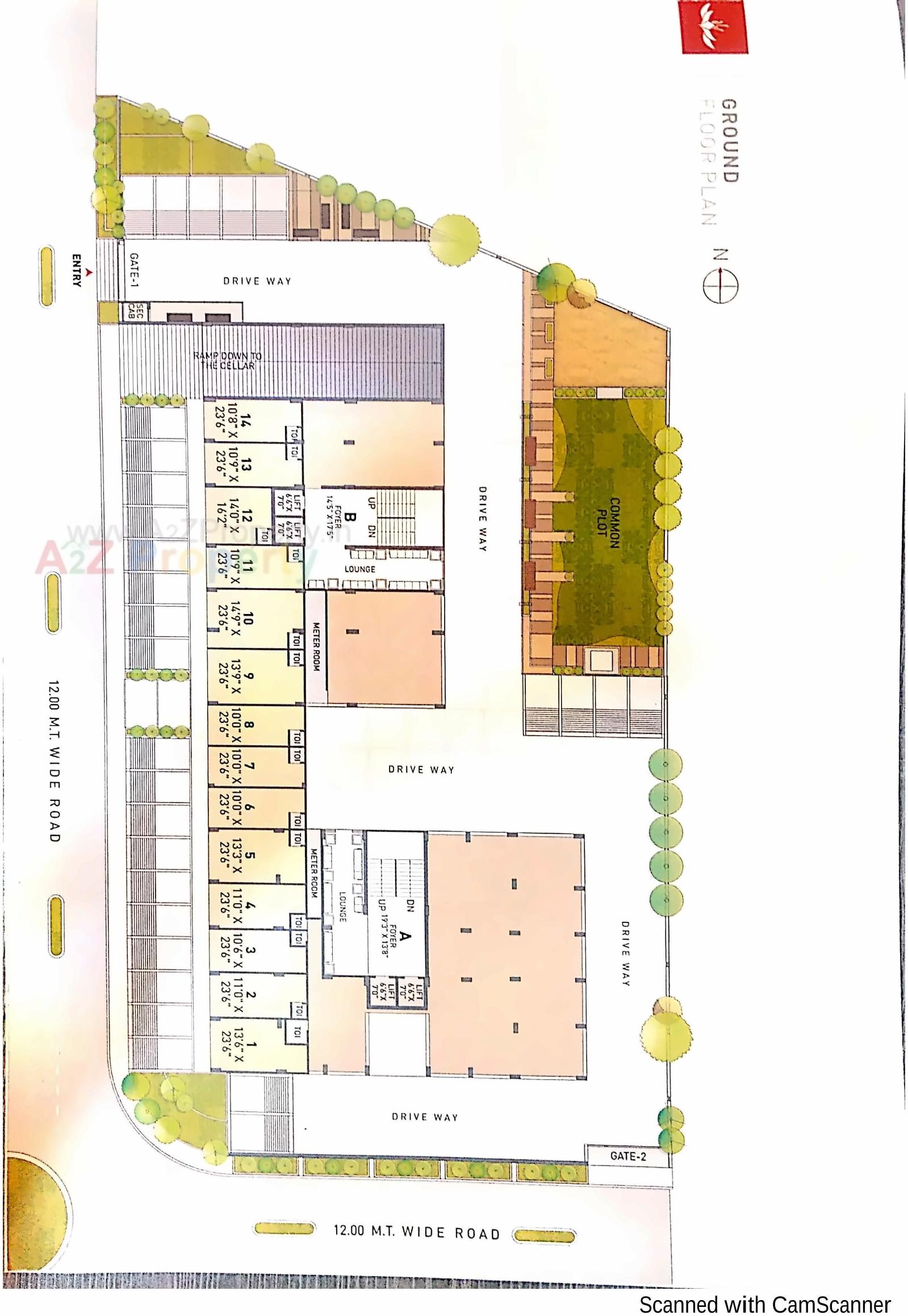 Layout of real estate project Shreedhar Saffron located at Gandhinagar, Gandhinagar, Gujarat