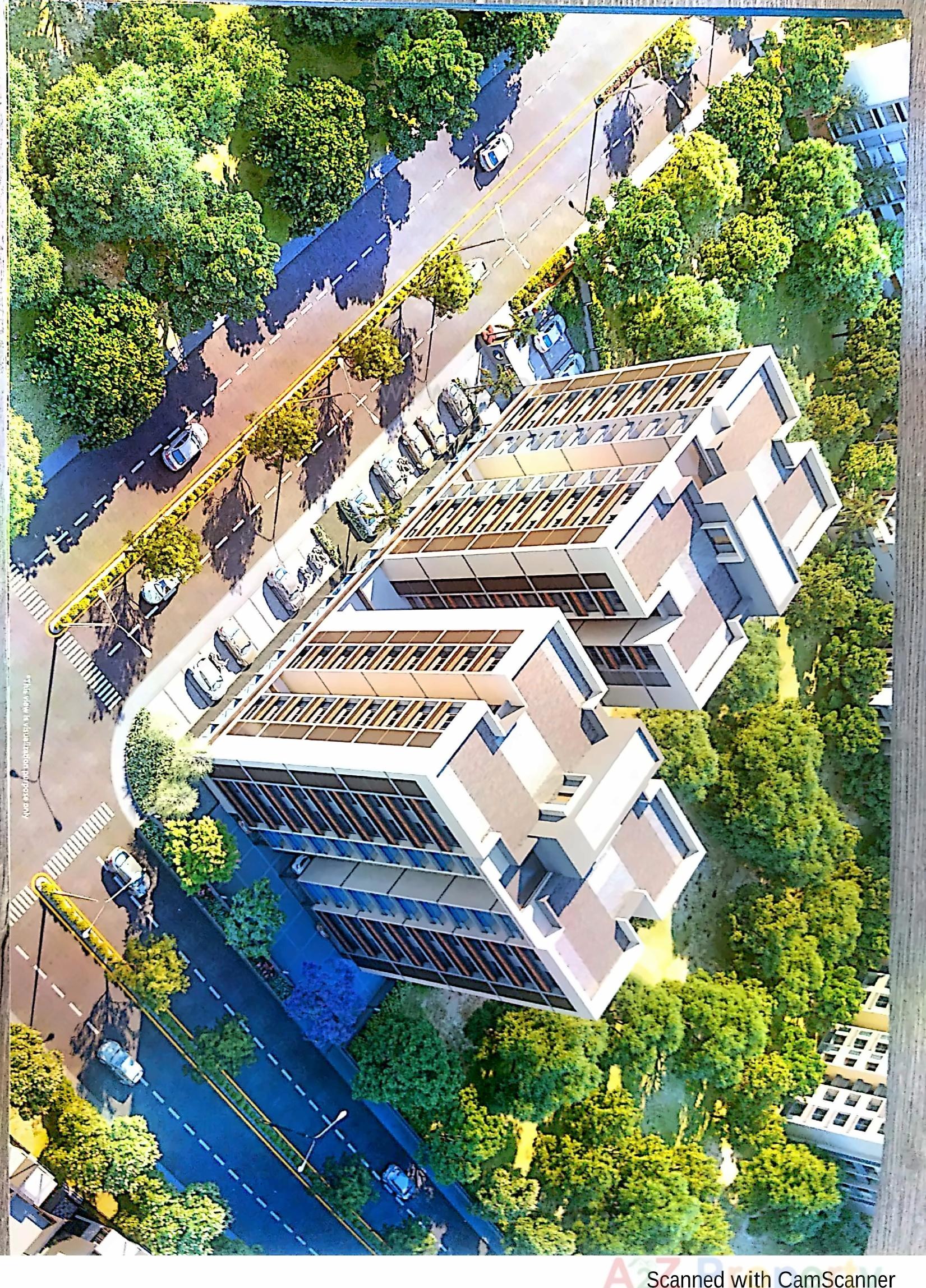 3D Elevation of real estate project Shreedhar Saffron located at Gandhinagar, Gandhinagar, Gujarat