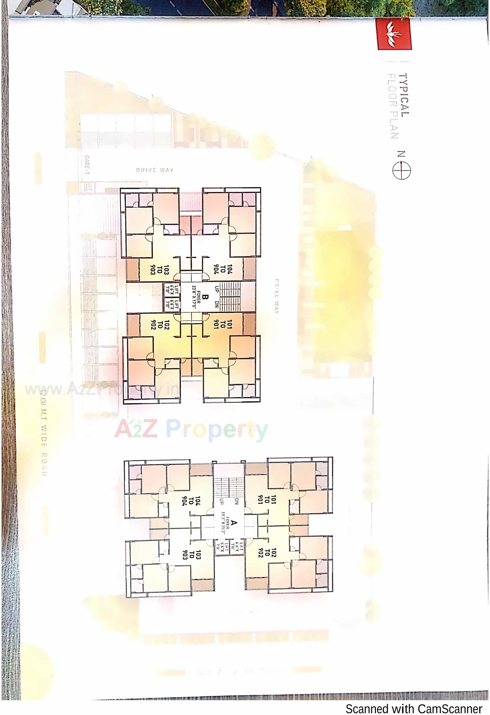 Layout of real estate project Shreedhar Saffron located at Gandhinagar, Gandhinagar, Gujarat