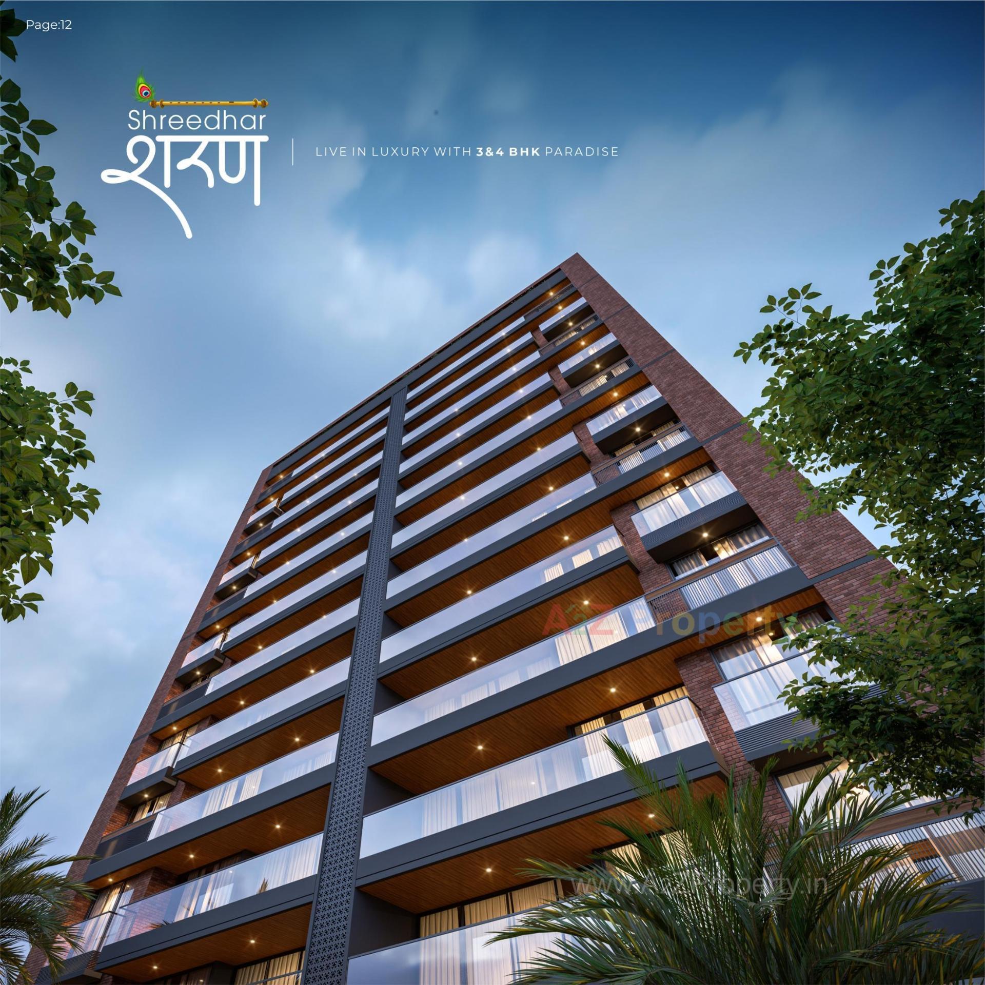 3D Elevation of real estate project Shreedhar Sharan located at Koba, Gandhinagar, Gujarat
