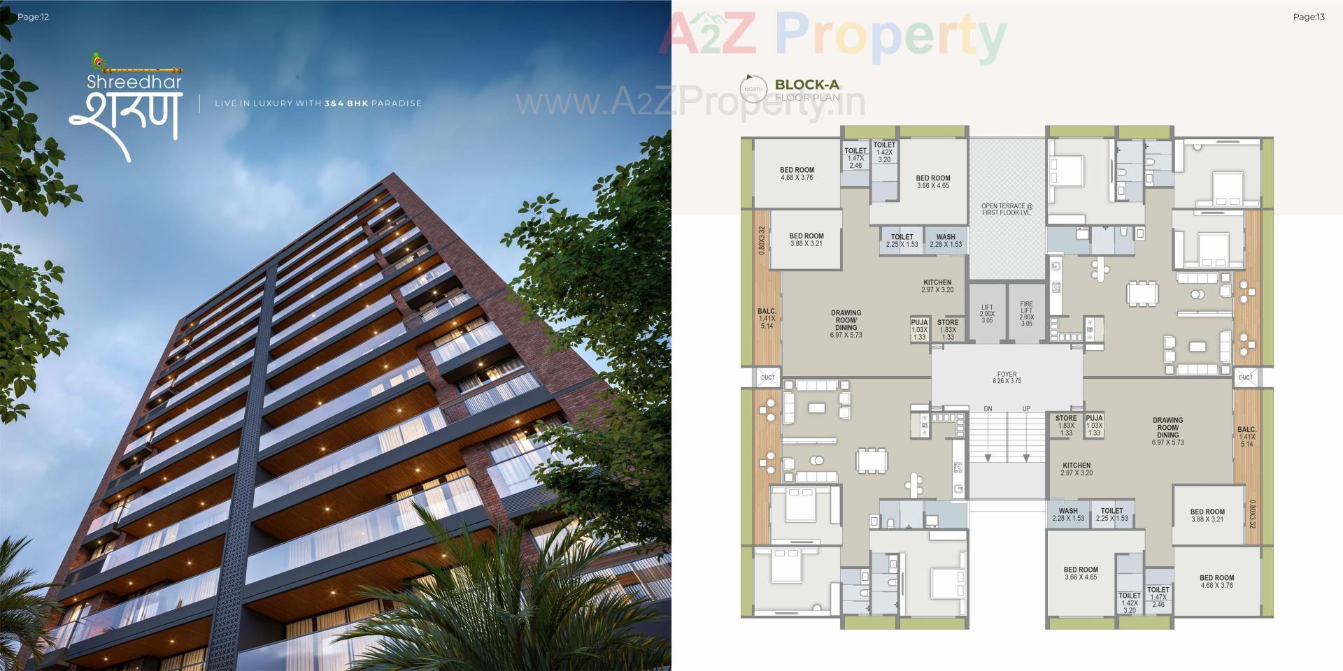 Layout of real estate project Shreedhar Sharan located at Koba, Gandhinagar, Gujarat