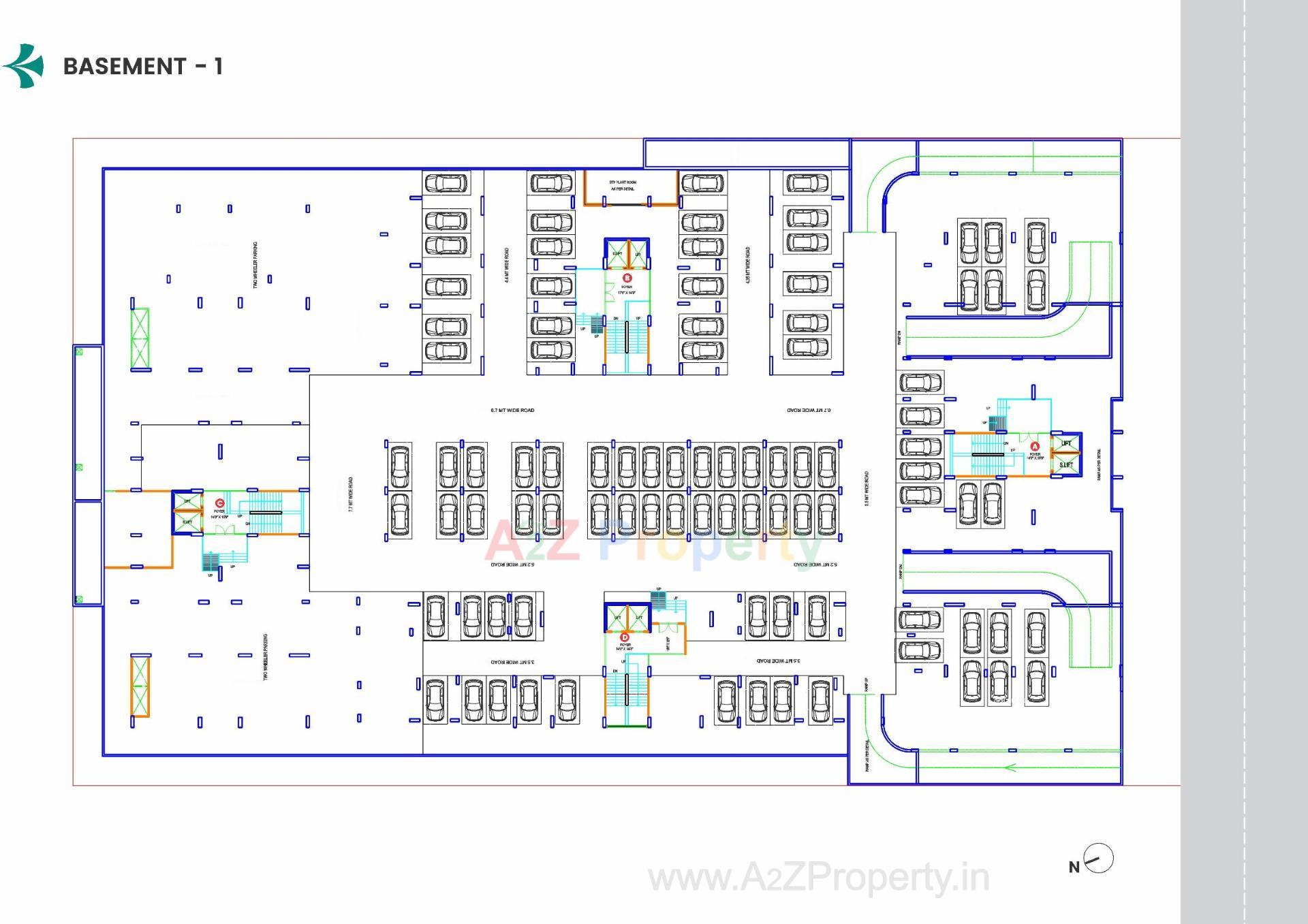 Layout of real estate project Shreedhar Shrine located at Koba, Gandhinagar, Gujarat