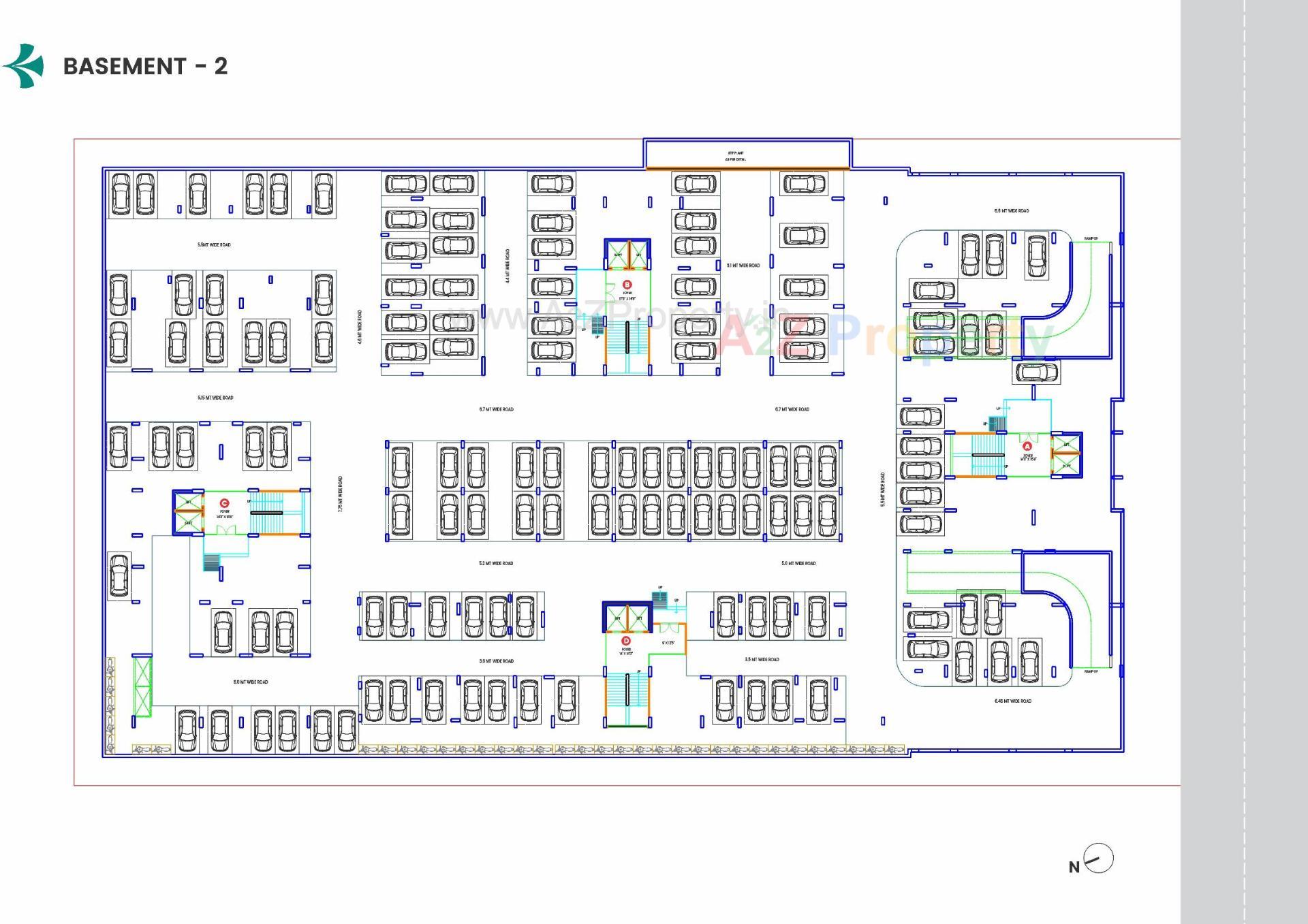 Layout of real estate project Shreedhar Shrine located at Koba, Gandhinagar, Gujarat