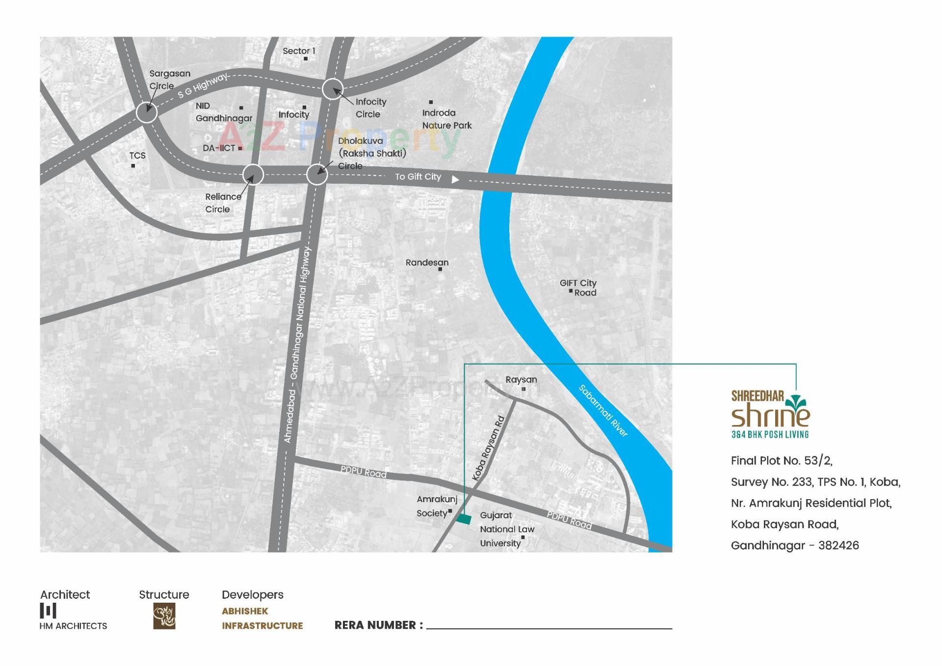  of real estate project Shreedhar Shrine located at Koba, Gandhinagar, Gujarat