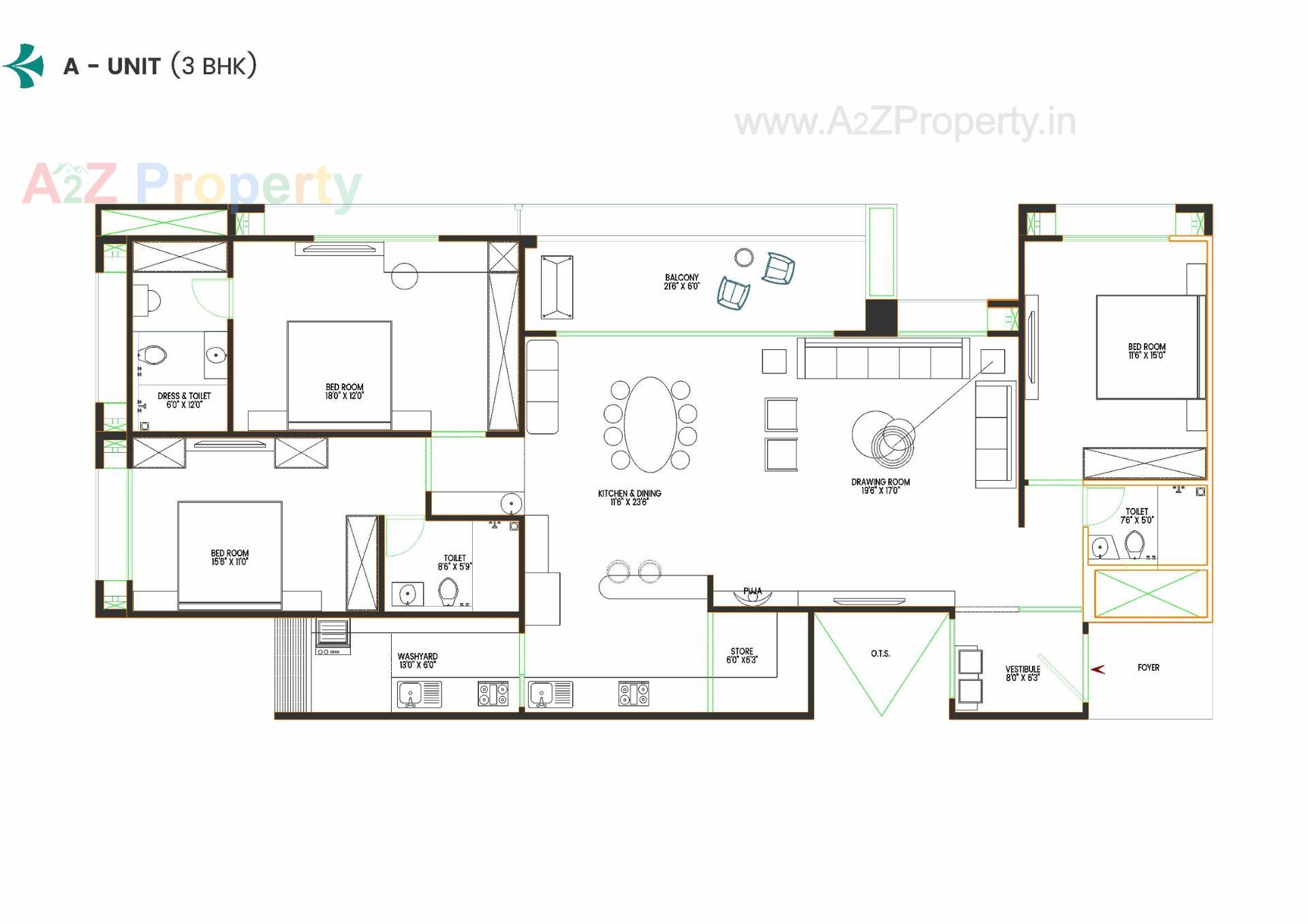 Layout of real estate project Shreedhar Shrine located at Koba, Gandhinagar, Gujarat