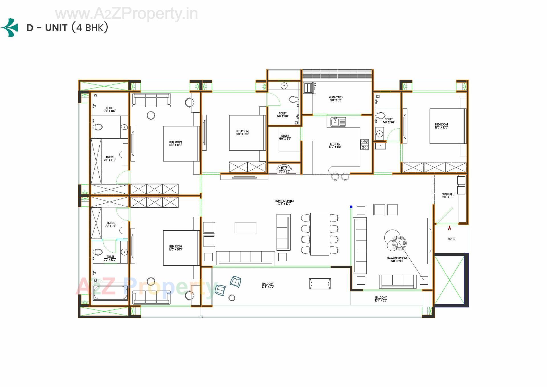 Layout of real estate project Shreedhar Shrine located at Koba, Gandhinagar, Gujarat