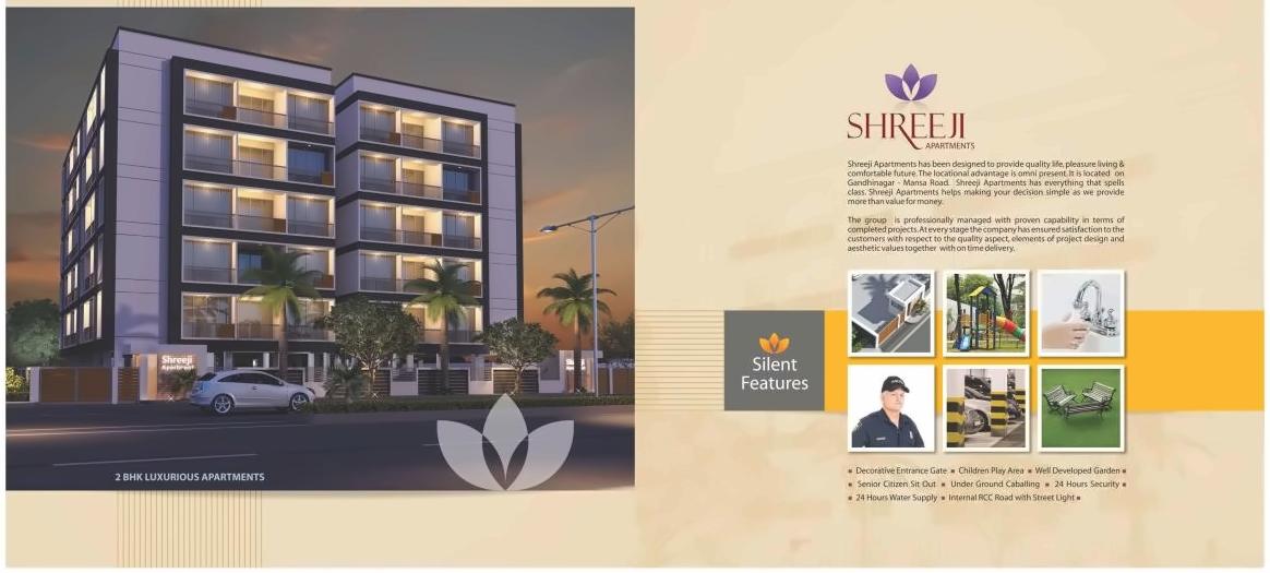  of real estate project Shreeji Apartments located at Randheja, Gandhinagar, Gujarat