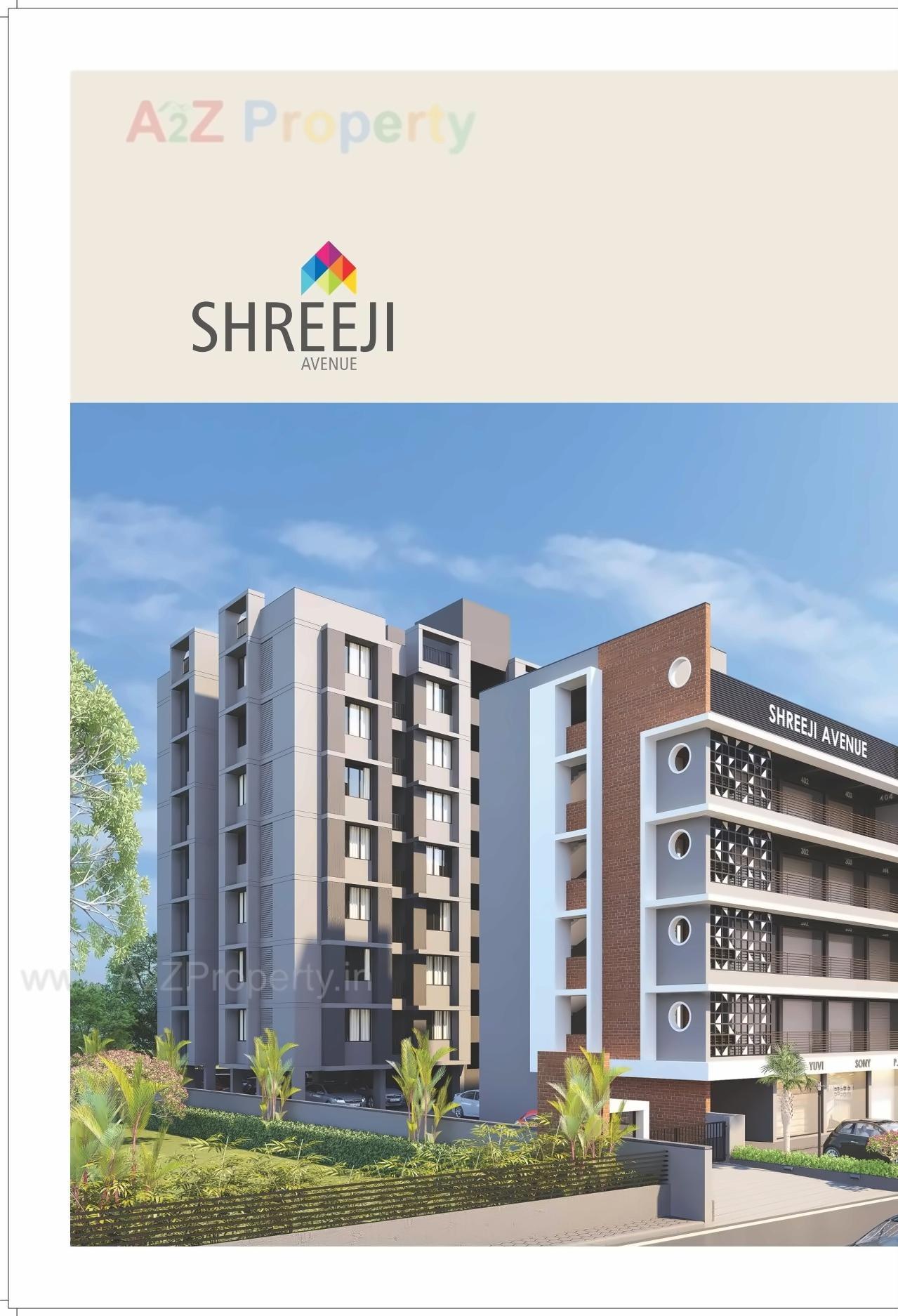 3D Elevation of real estate project Shreeji Avenue located at Nana-chiloda, Gandhinagar, Gujarat
