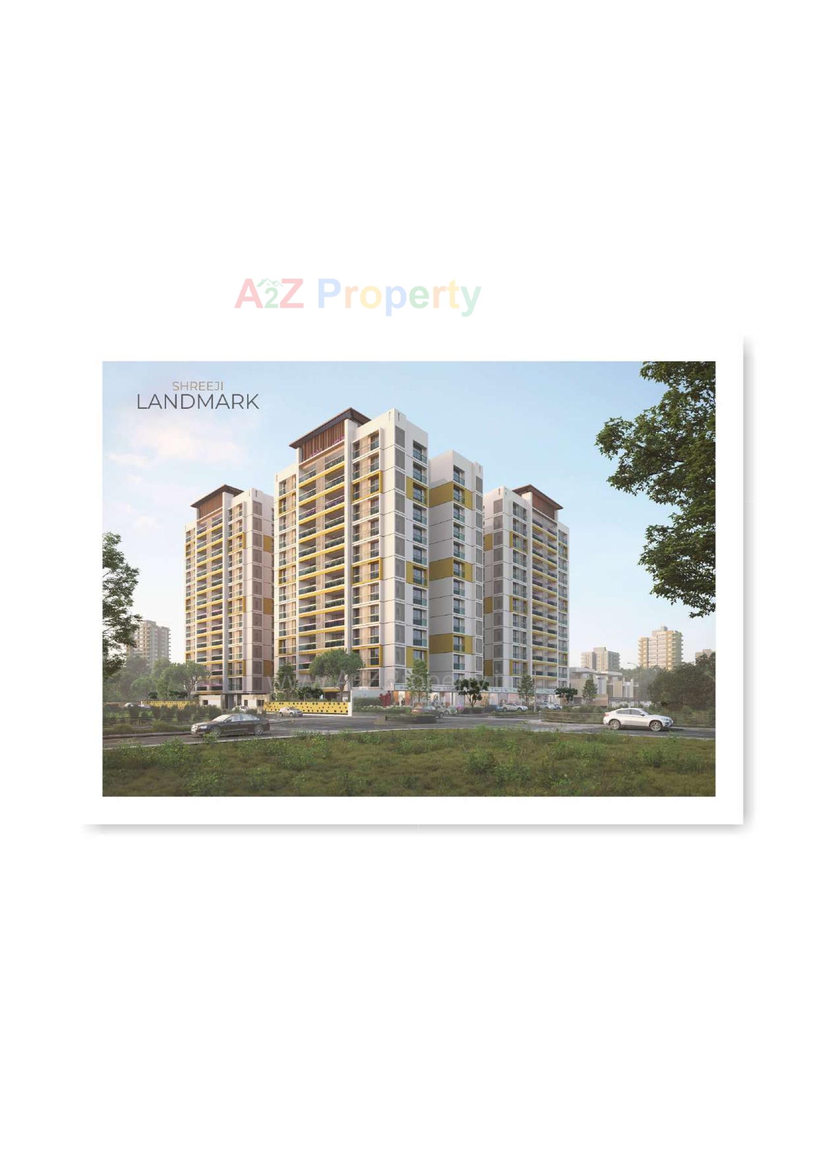 3D Elevation of real estate project Shreeji Landmark located at Vavol, Gandhinagar, Gujarat